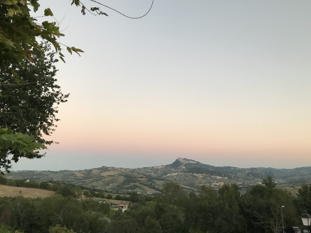 Tramonto su San Marino