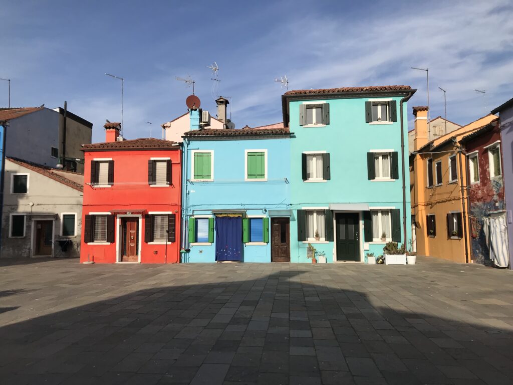 Casette colorate di Burano