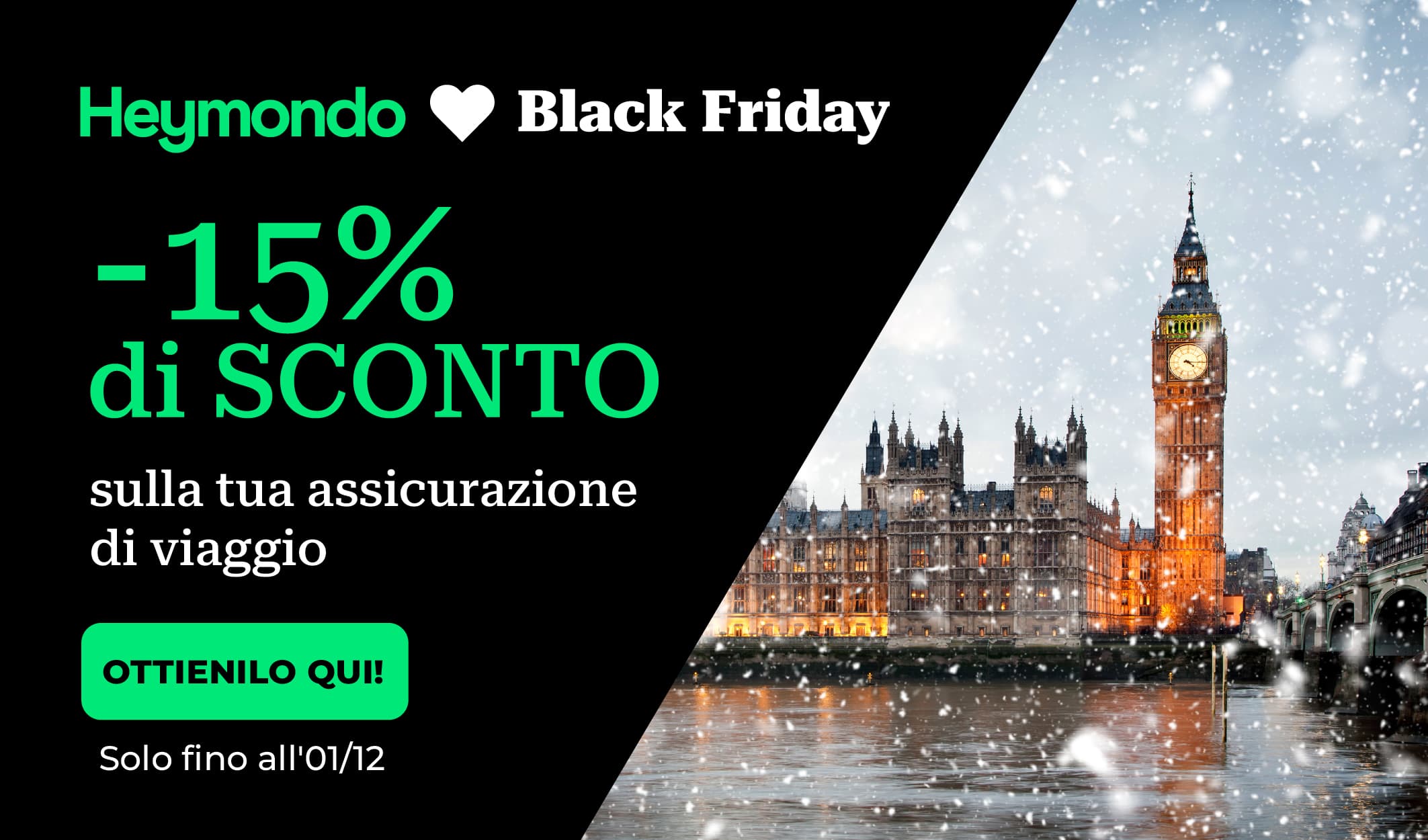 Sconto 15% polizza Heymondo