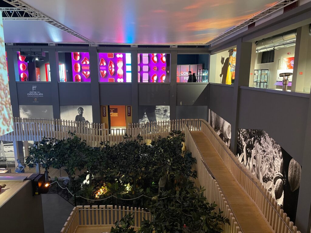 I due livelli del Museo del Cioccolato